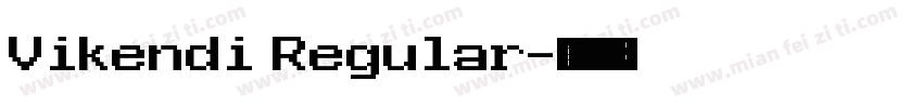 Vikendi Regular字体转换